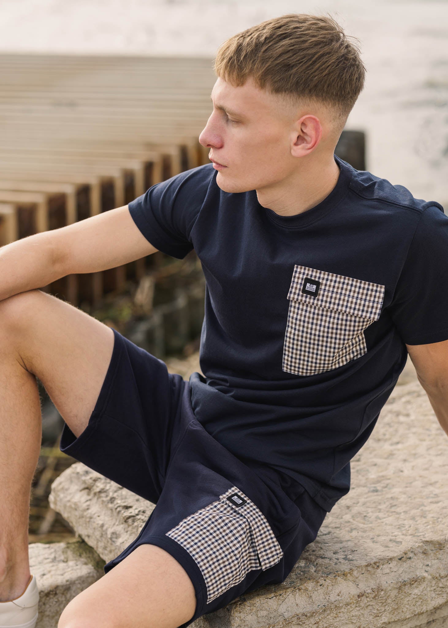 Weekend Offender T-shirts  Gorman - navy 