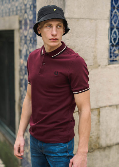 Fred Perry Polo's  Twin tipped fred perry shirt - oxblood ecru black 