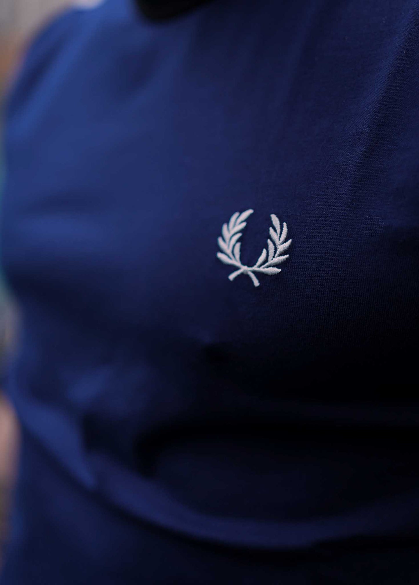 fred perry t-shirt taped ringer navy