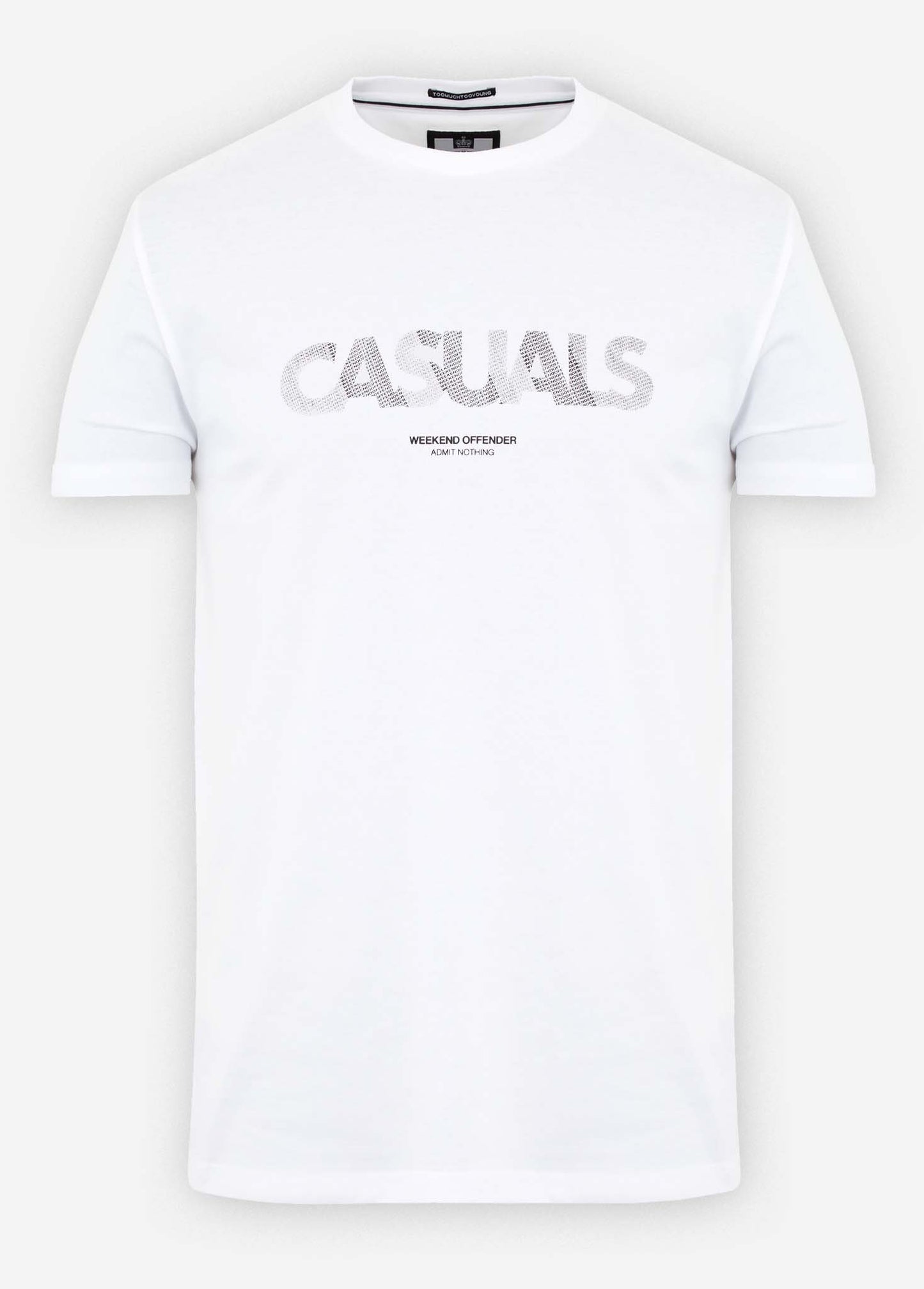 casuals t-shirt white weekend offender