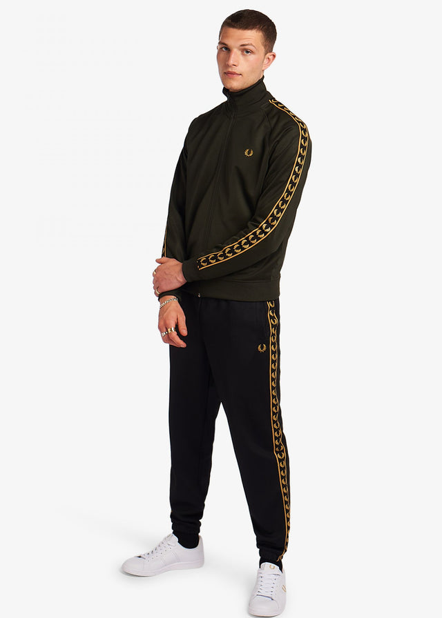 Fred Perry Cardigans  Gold tape track jacket - hunting green 