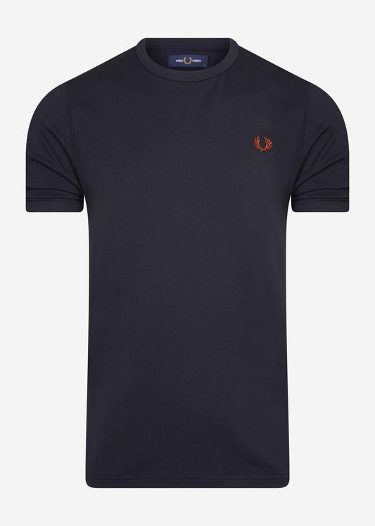 fred perry printed t-shirt back print