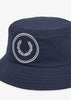 Fred Perry Bucket Hats  Circle branded ripstop bucket hat - navy 