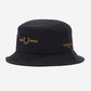 Branded twill bucket hat - black - Fred Perry