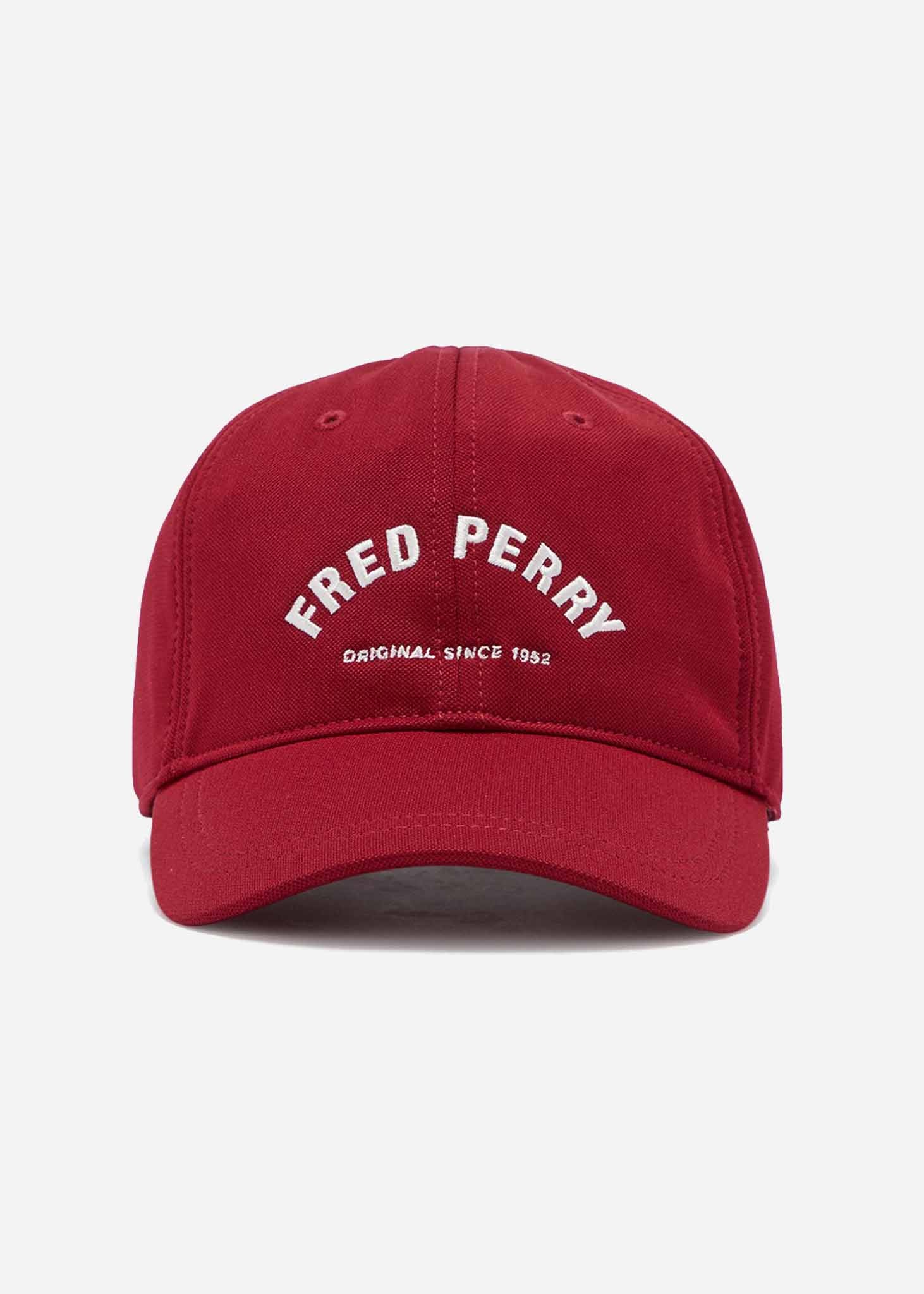 Fred Perry Petten  Arch branded tricot cap - blood 