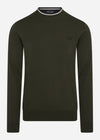 Fred Perry Truien  Classic crew neck jumper - hunting green 