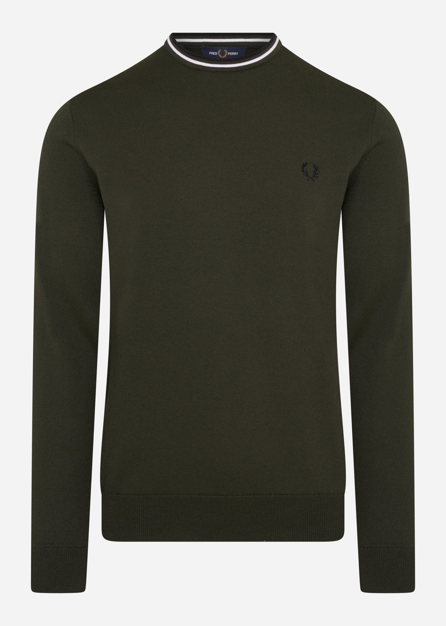 Fred Perry Truien  Classic crew neck jumper - hunting green 