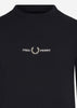 Fred Perry Truien  Embroidered sweatshirt - black 