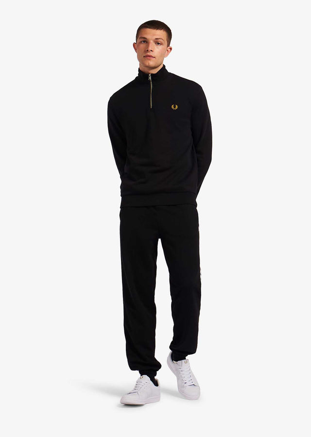 Fred Perry Sweaters  Half zip sweatshirt - black 