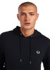 Fred Perry Hoodies  Tipped hooded sweatshirt - navy 