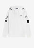 Fred Perry Hoodies  Bold branding hooded sweatshirt - white 