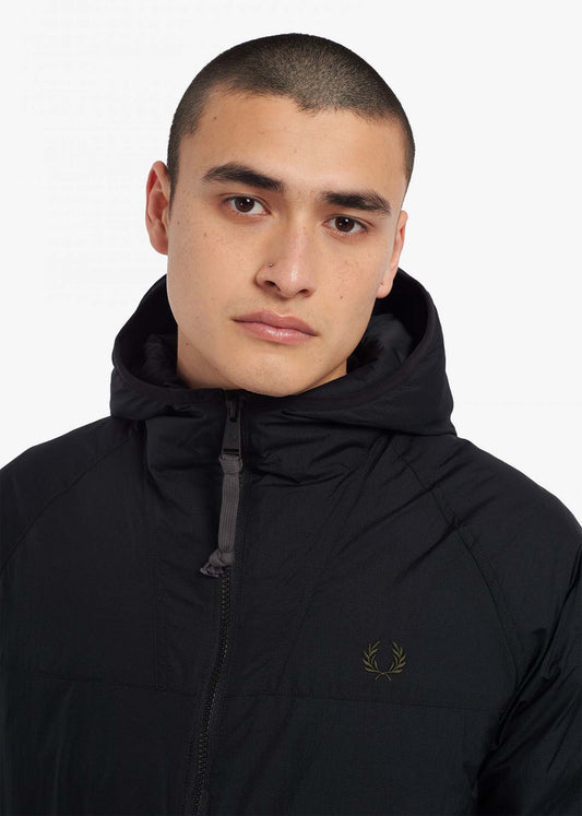 Fred Perry Jassen  Insulated hooded jacket - black 