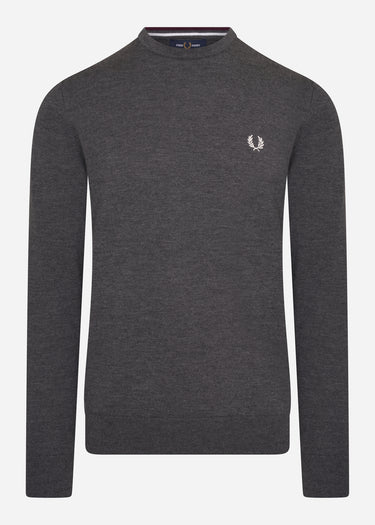 Fred Perry Truien  Classic crew neck jumper - graphite marl 