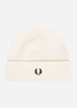 Fred Perry Mutsen  Merino wool beanie - ecru 