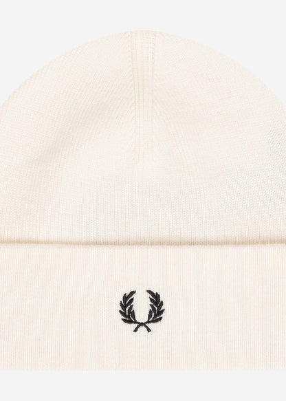 Fred Perry Mutsen  Merino wool beanie - ecru 