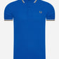 Twin tipped fred perry shirt - mid blue