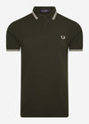 Fred Perry Polo's  Twin tipped aw polo - hunting green 