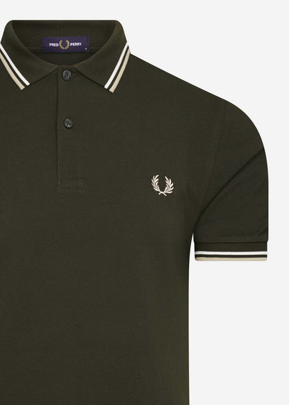 Fred Perry Polo's  Twin tipped aw polo - hunting green 