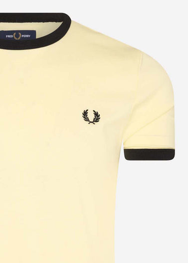 Fred Perry T-shirts  Ringer t-shirt - lemon sorbet 