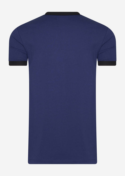 fred perry taped ringer t-shirt french navy