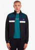 Fred Perry Vesten  Colourblock track jacket - black 