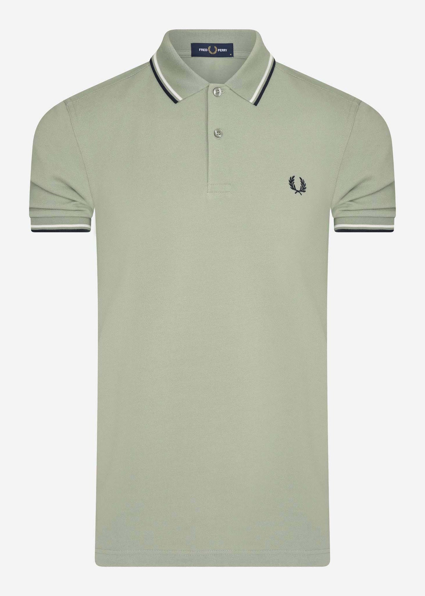 fred perry twin tippd polo seagrass