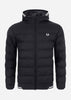 Fred Perry Jassen  Hooded insulated jacket - black 