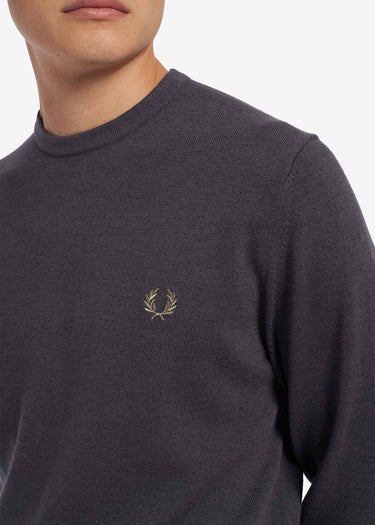 Fred Perry Truien  Classic crew neck jumper - gunmetal 
