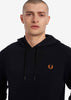 Fred Perry Hoodies  Laurel wreath hooded sweatshirt - black 