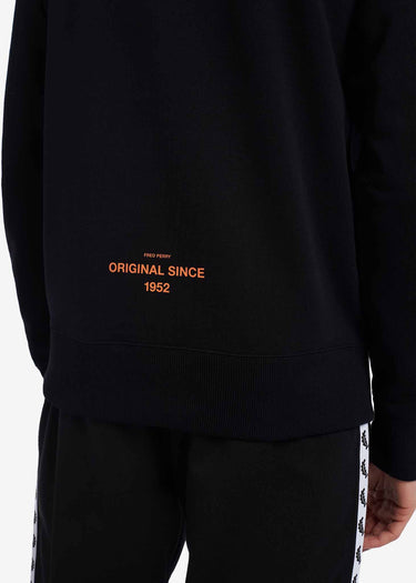 Fred Perry Truien  Laurel wreath sweatshirt - black 