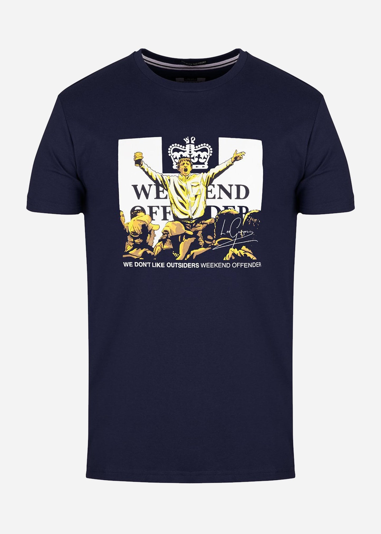 Weekend Offender T-shirts  Leo gregory tee - navy 