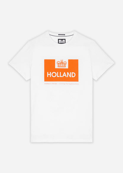 Weekend Offender T-shirts  Holland - white orange 