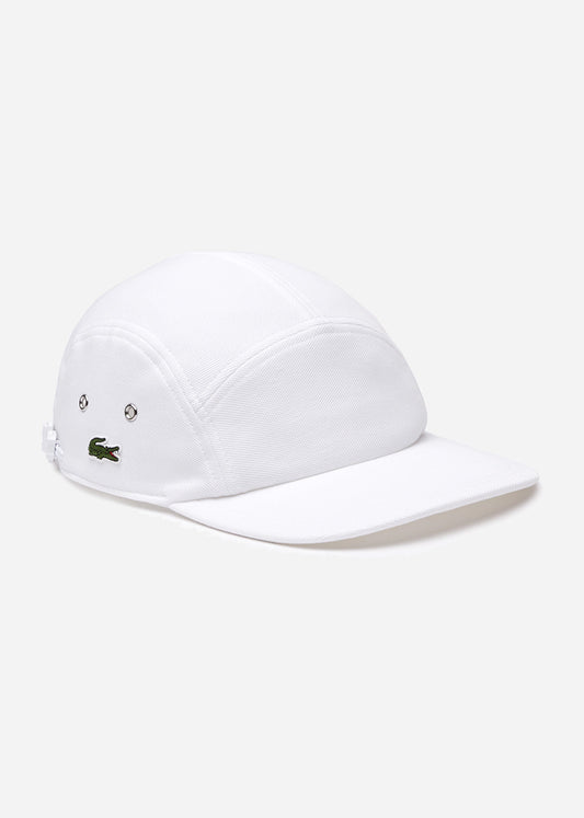 lacoste flat cap white