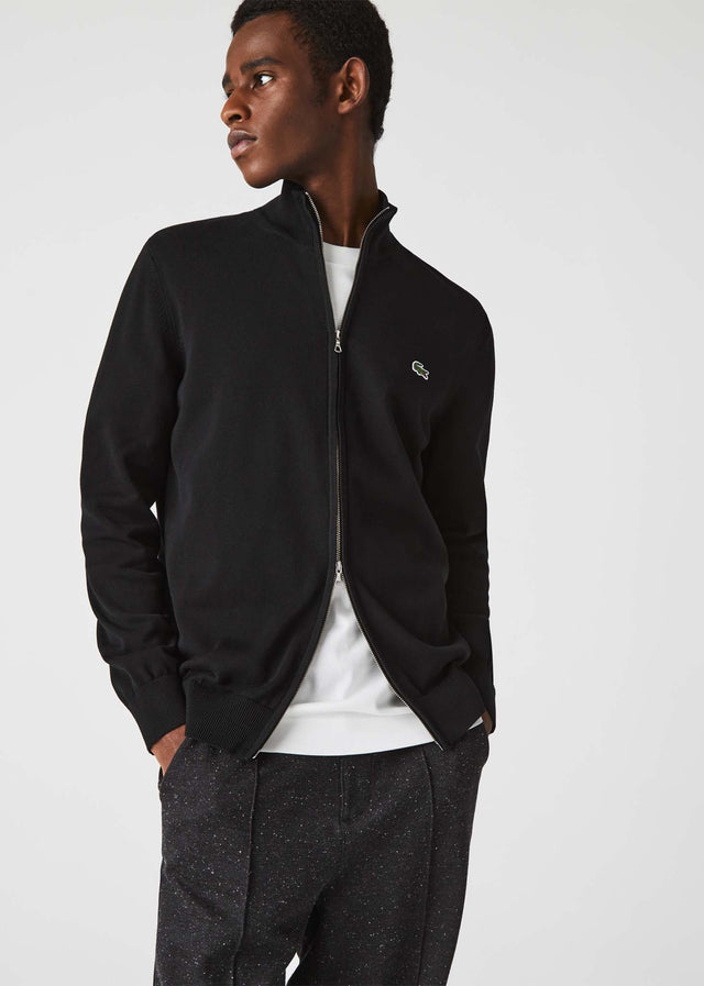 Lacoste Cardigans  A Zip through sweater - black 