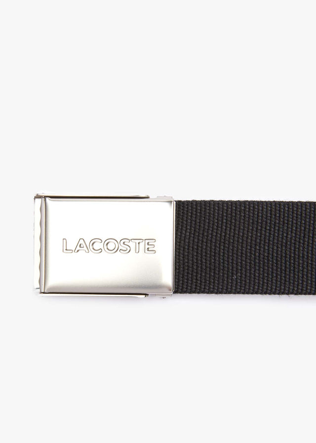 Lacoste Belts  Leather goods belt - black 
