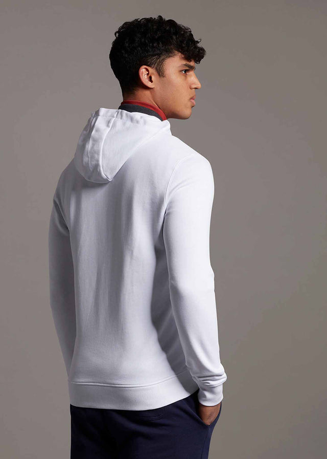 Lyle & Scott Cardigans  Zip through hoodie - white 