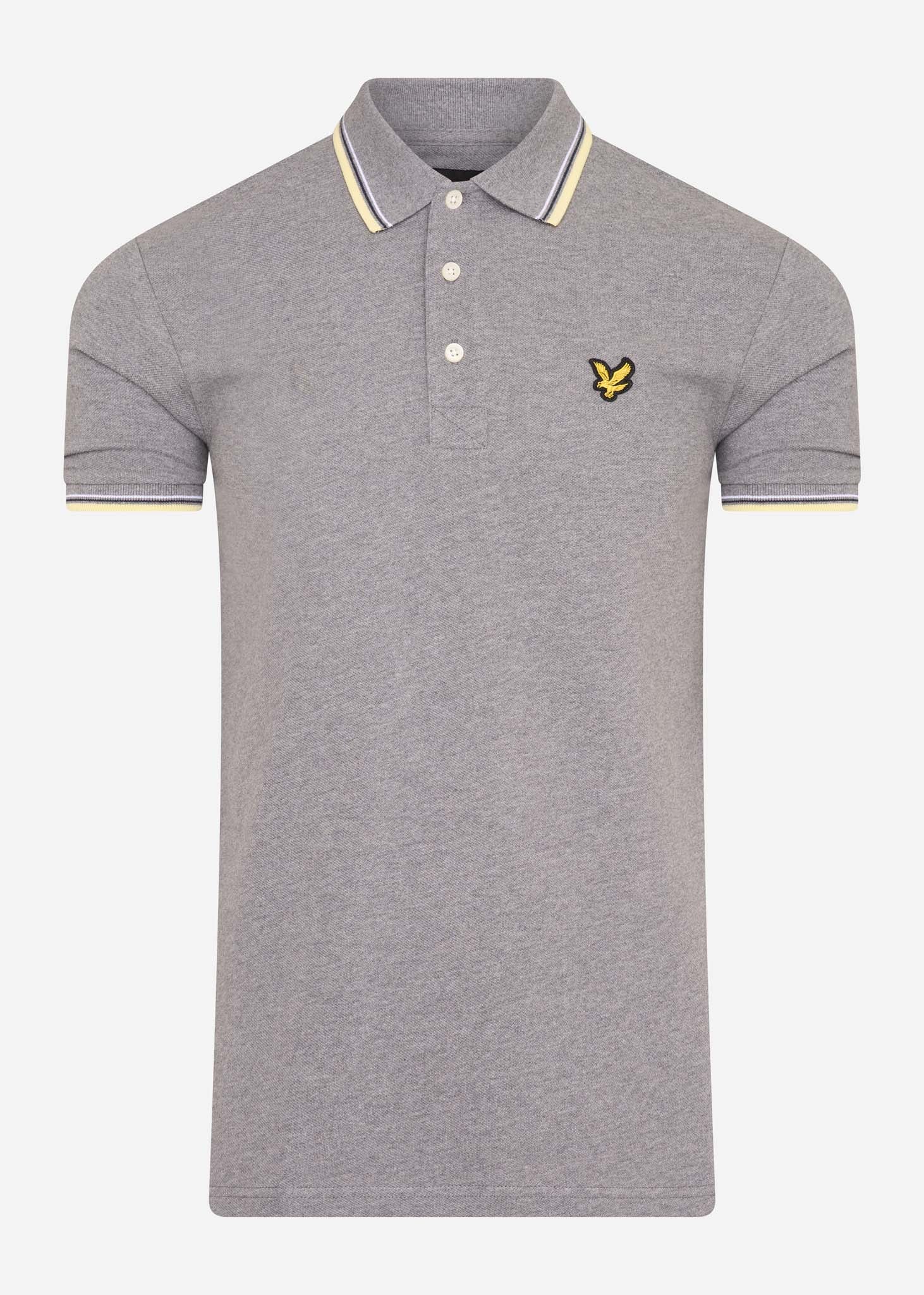 lyle and scott polo grijs grey marl