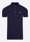 Lyle & Scott Polo's  Slim stretch polo - navy 