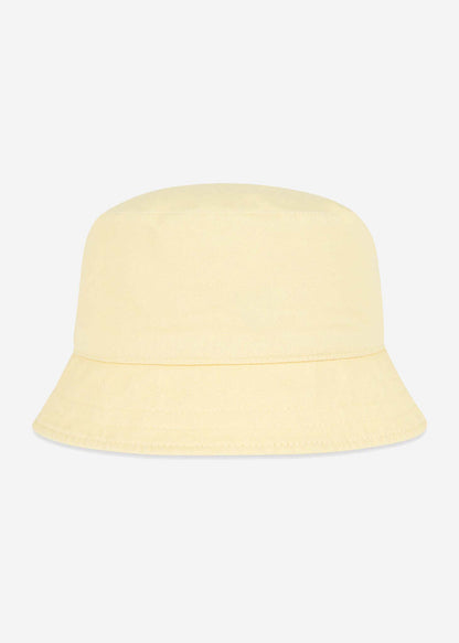 Lyle & Scott Bucket Hats  Reversible check bucket hat - white lemon 