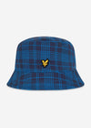 Lyle & Scott Bucket Hats  Reversible check bucket hat - navy ocean 