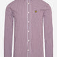 slim fit gingham overhemd lyle and scott