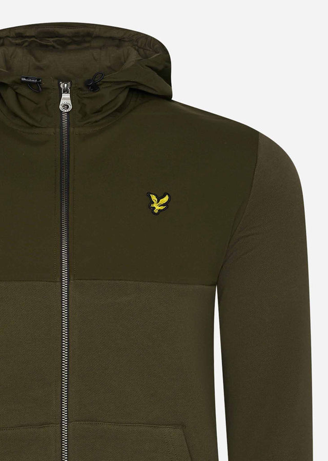 Lyle & Scott Cardigans  Softshell jersey zip hoodie - olive 