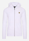 Lyle & Scott Vesten  Zip through hoodie - white 