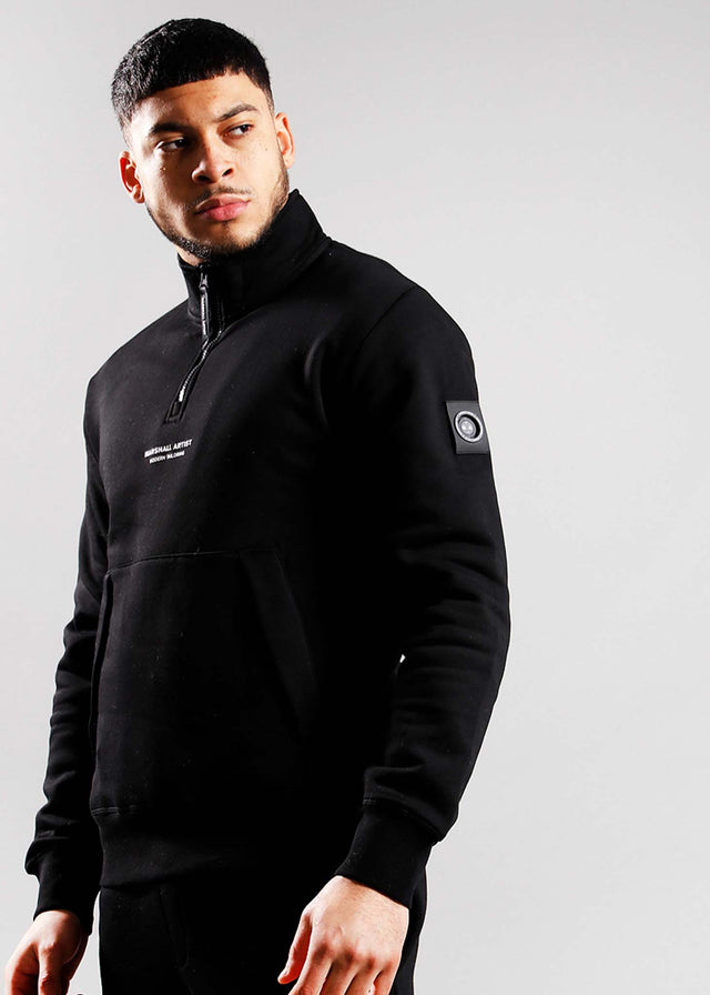 Marshall Artist Sweaters  Siren 1/4 zip sweat - black 
