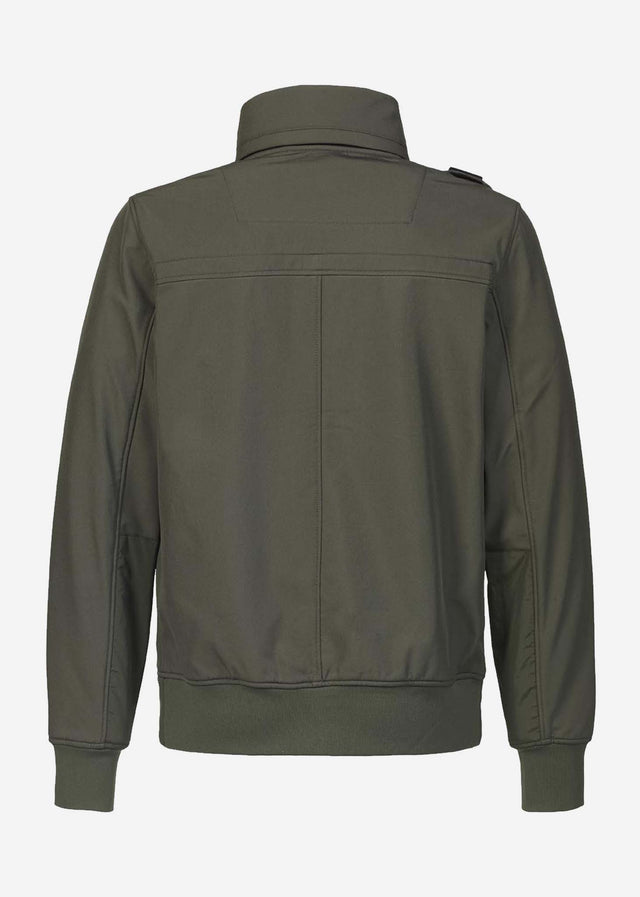 MA.Strum Jackets  Funnel neck softshell - oil slick 