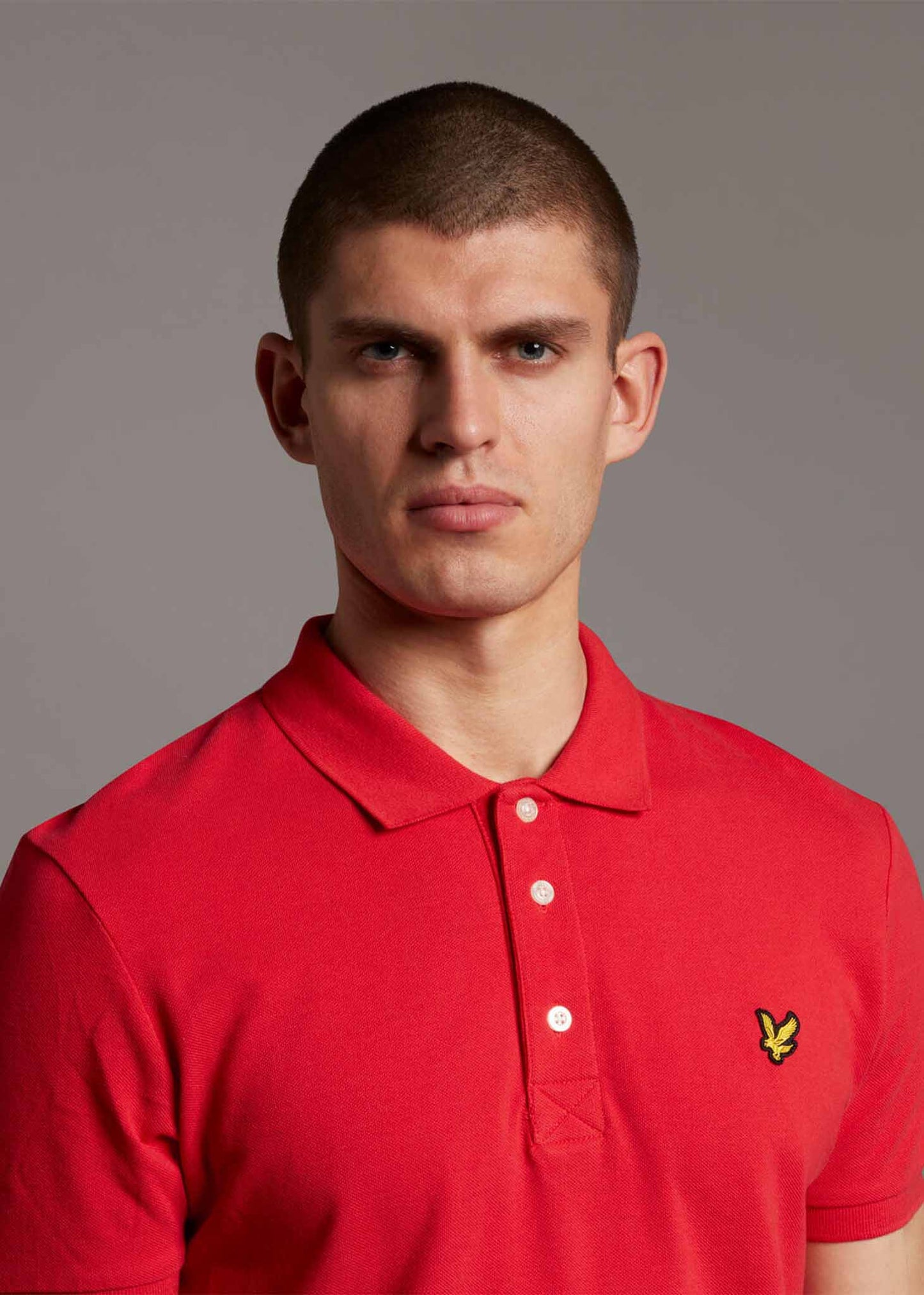 Plain polo shirt - gala red
