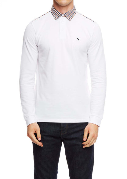 Weekend Offender Longsleeve Polo's  Bentvena - white 