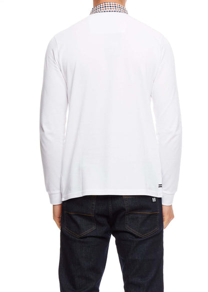 Weekend Offender Longsleeve Polo's  Bentvena - white 