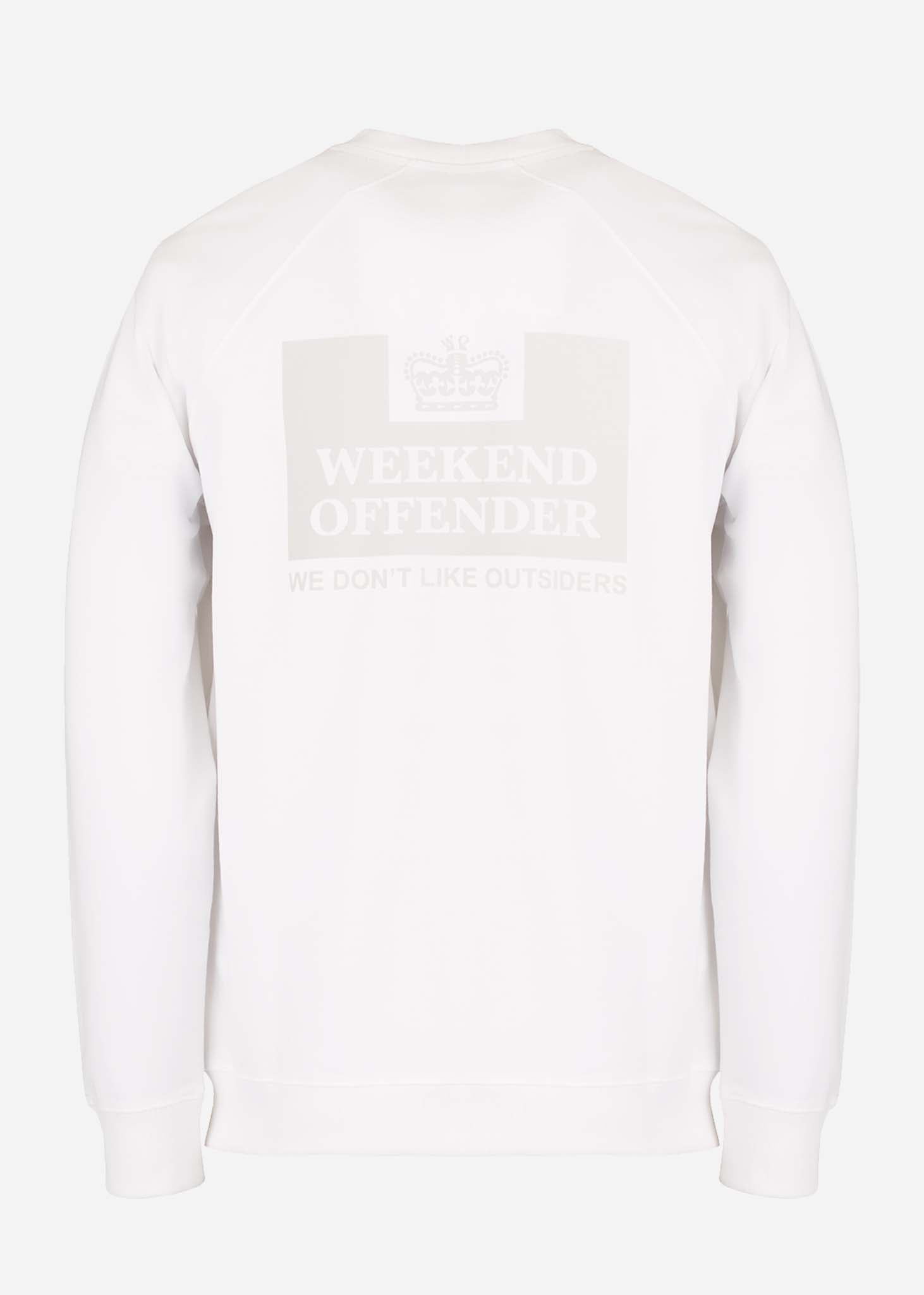 Weekend Offender Truien  Leo Gregory special sweat - white 